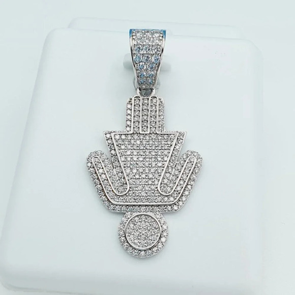 "925 Sterling Silver Cubic Zirconia Pendant, U19254757 - Picture 4 of 11